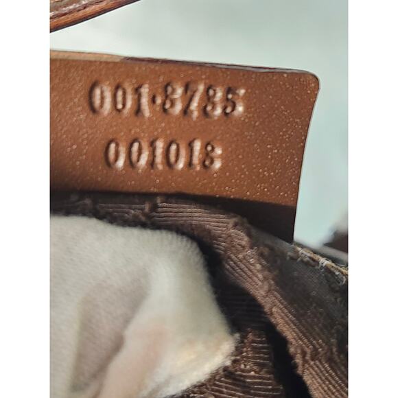 Gucci Jackie Shoulder Bag in Beige with Brown Vintage Small Adjustable Strap - Picture 11 of 16